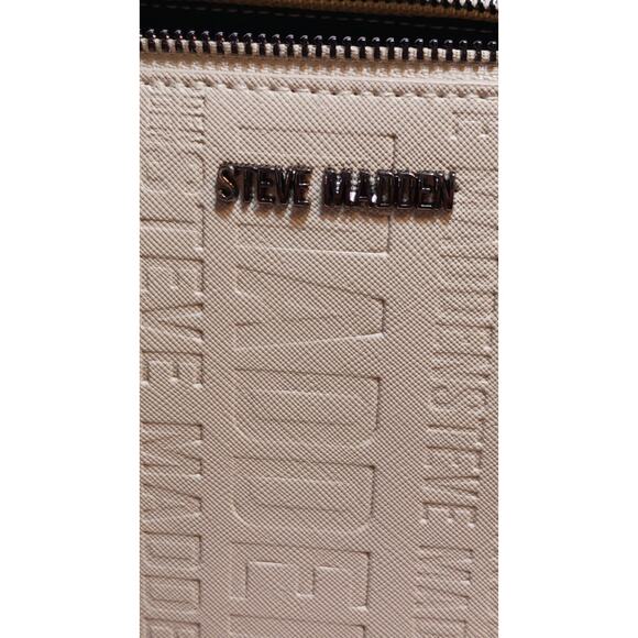 Steve Madden Women’s Handbag Oatmeal Blexie Crossbody Logo Purse NWT MSRP $58 - Picture 9 of 13